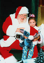 Jade, Santa, and Stitch