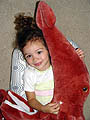 Jade and Archy the giant squid